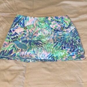 Tropical Print Mini Skort Lilly Pulitzer Girls. Size M (6-7)